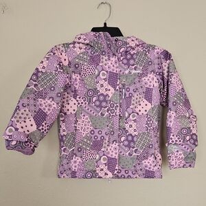 Xs Girls Columbia Purple Patterned Jacket